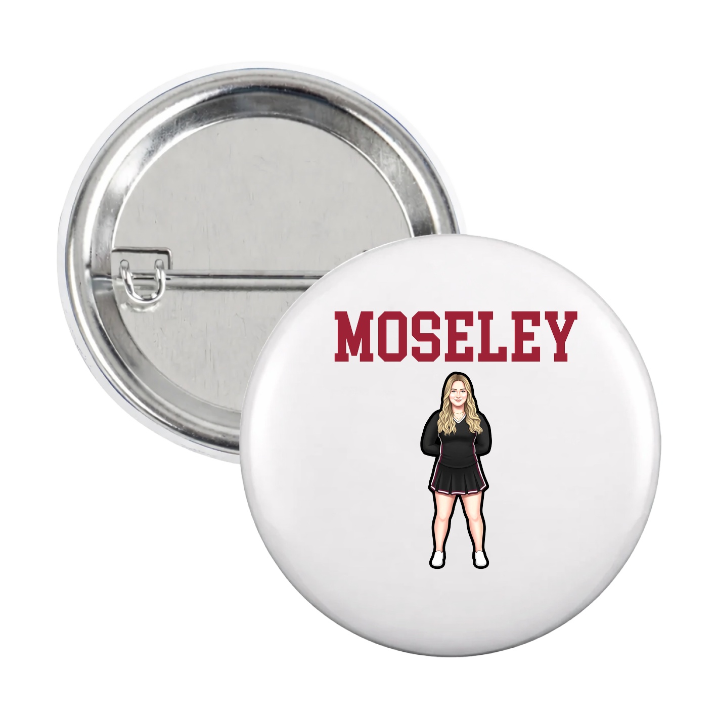 Game Day Button — Shirsey in White
