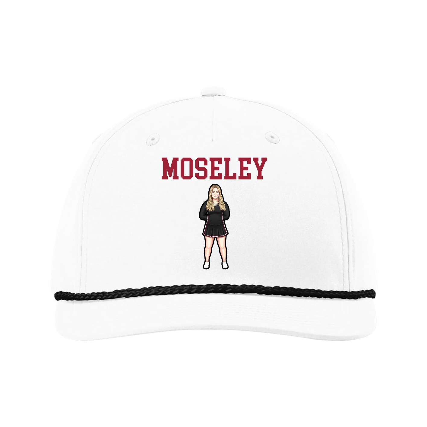 Five-Panel Classic Rope Cap — Shirsey in White