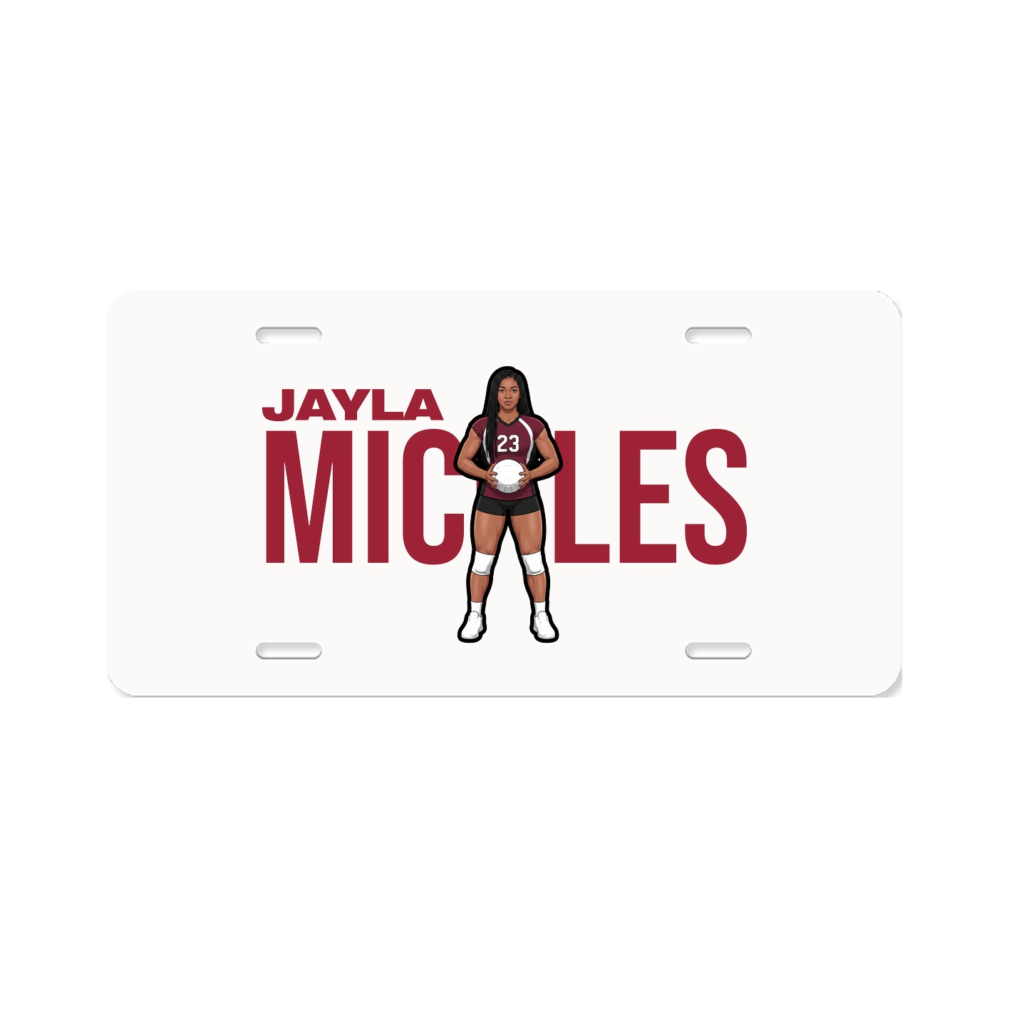 License Plate — Player Name in Classic