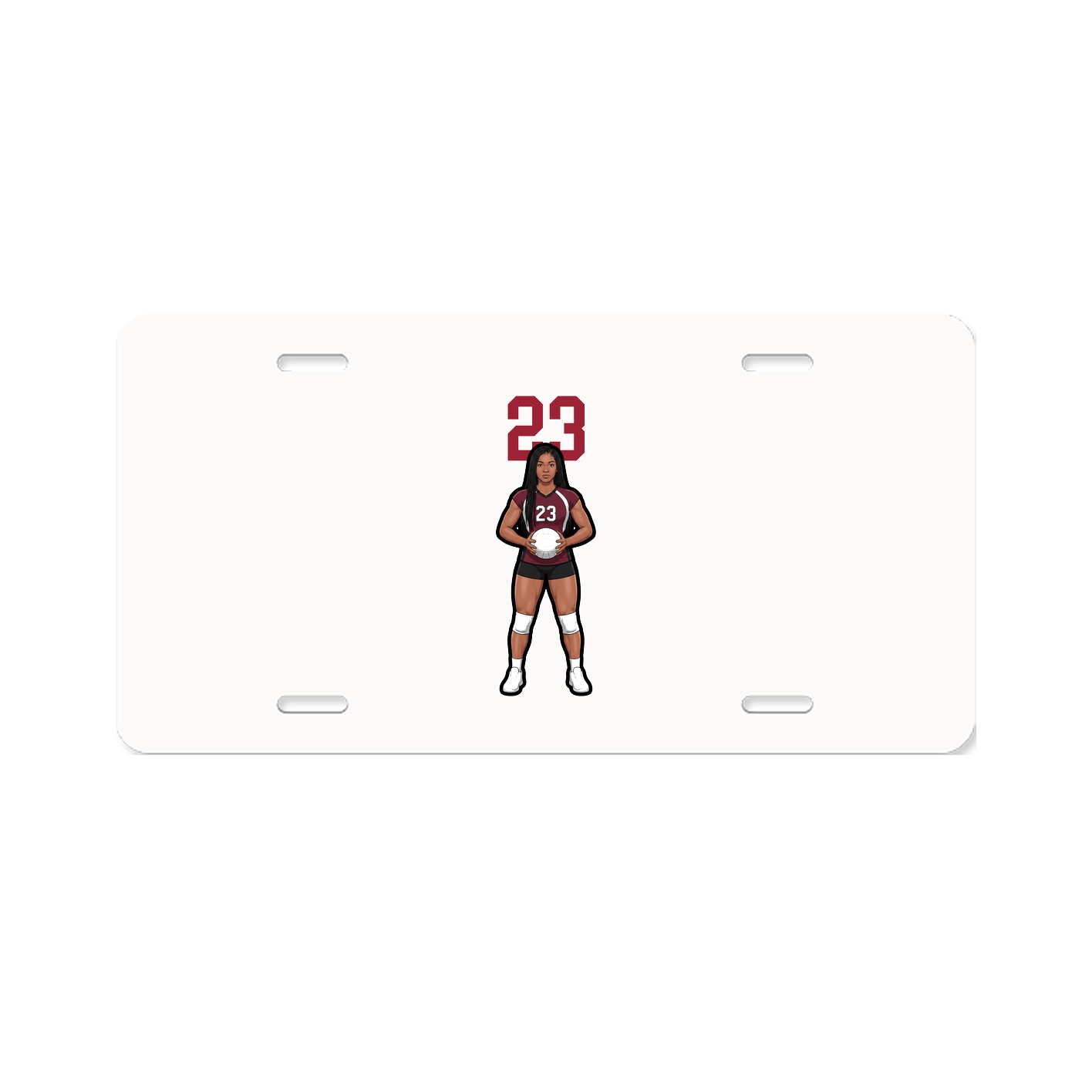 License Plate — Number Top in Classic