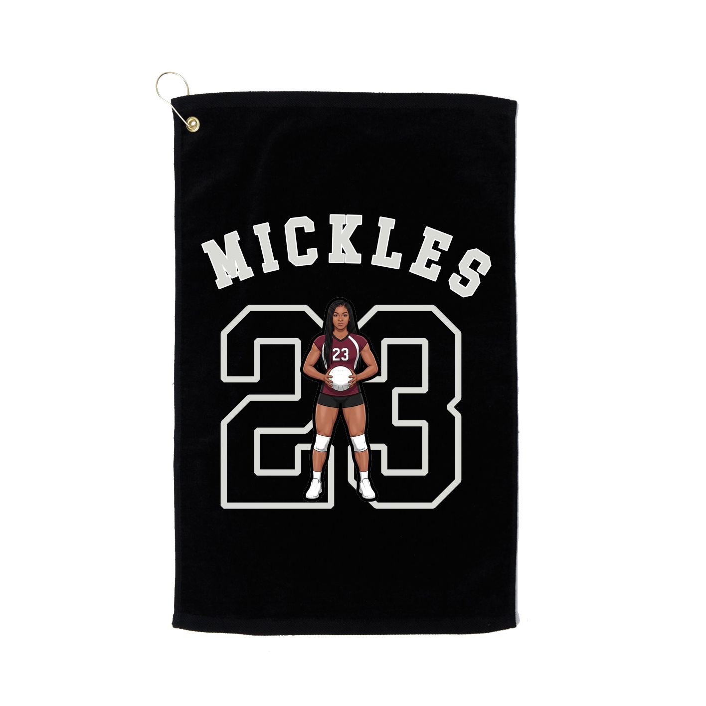 Golf Towel — Shirsey Arch in Black
