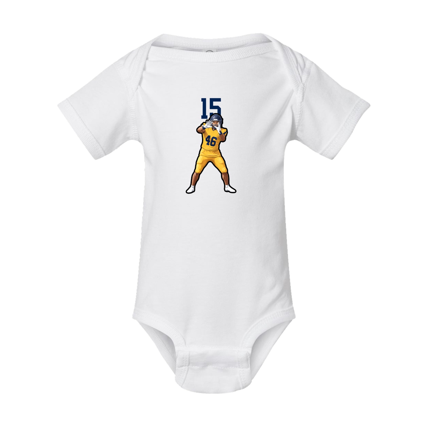 Baby Onesie — Number Top in White