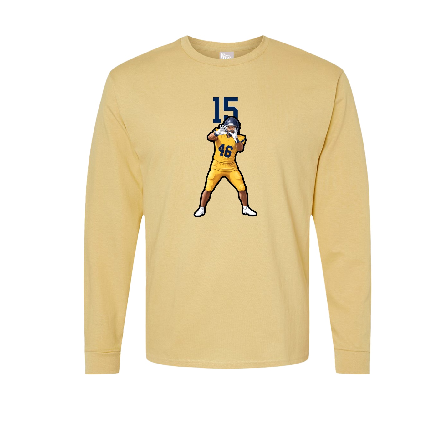 Long Sleeve Tee — Number Top in Vegas Gold