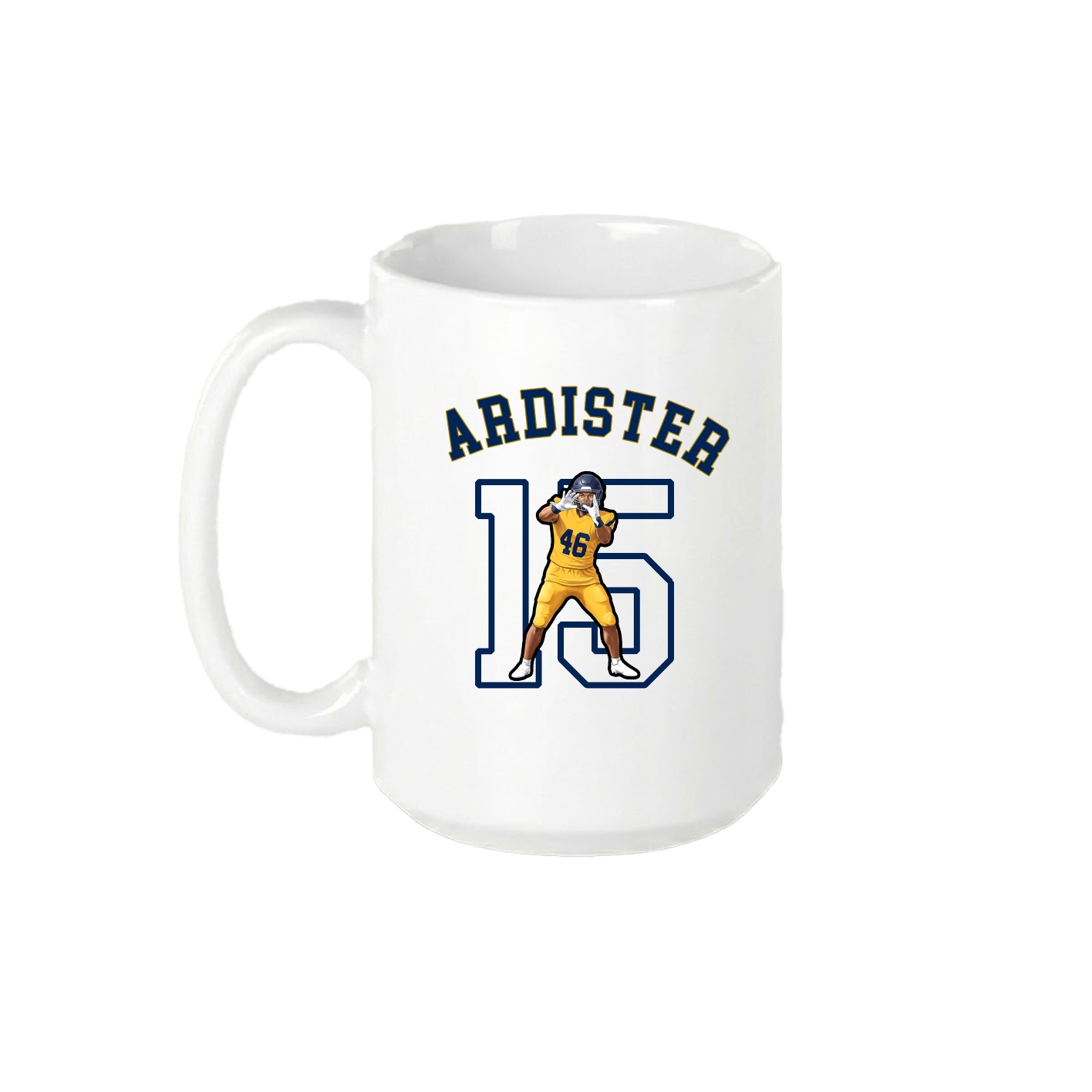 15oz Coffee Mug — Shirsey Arch in White