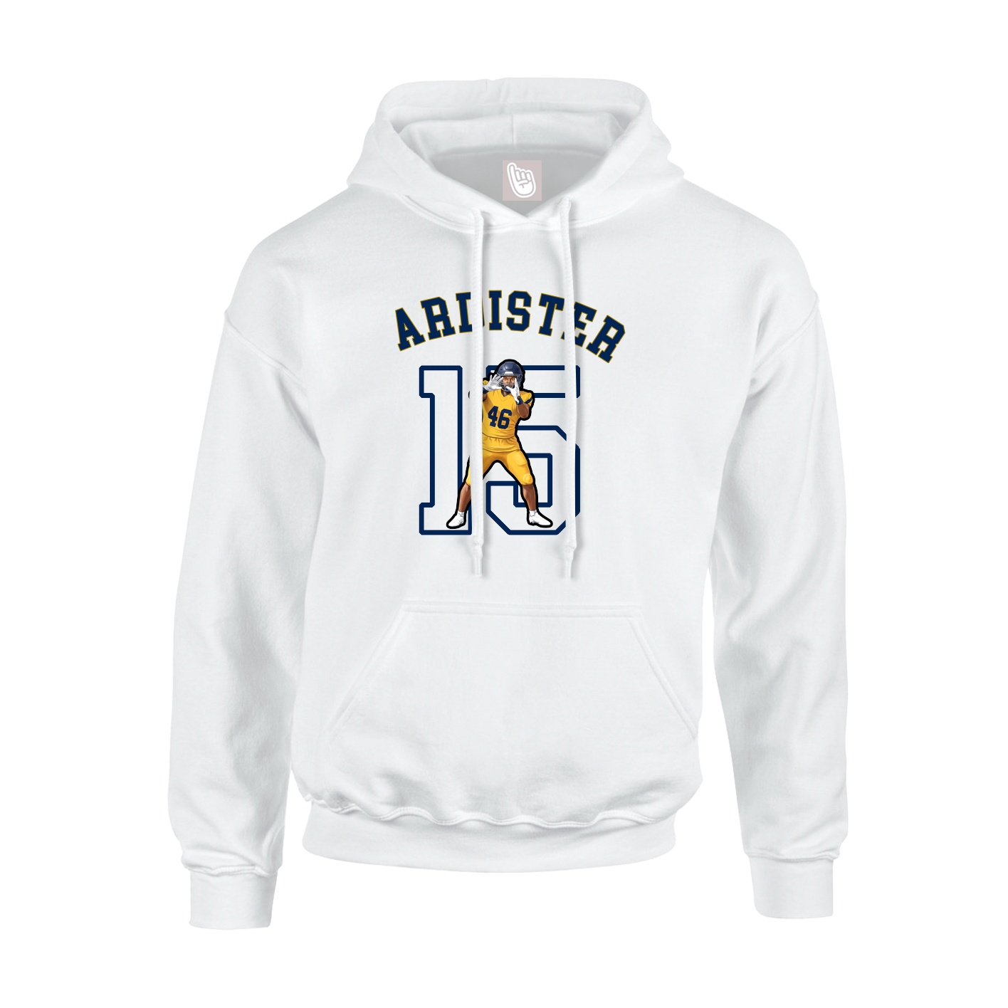 Youth Hoodie — Shirsey Arch in White