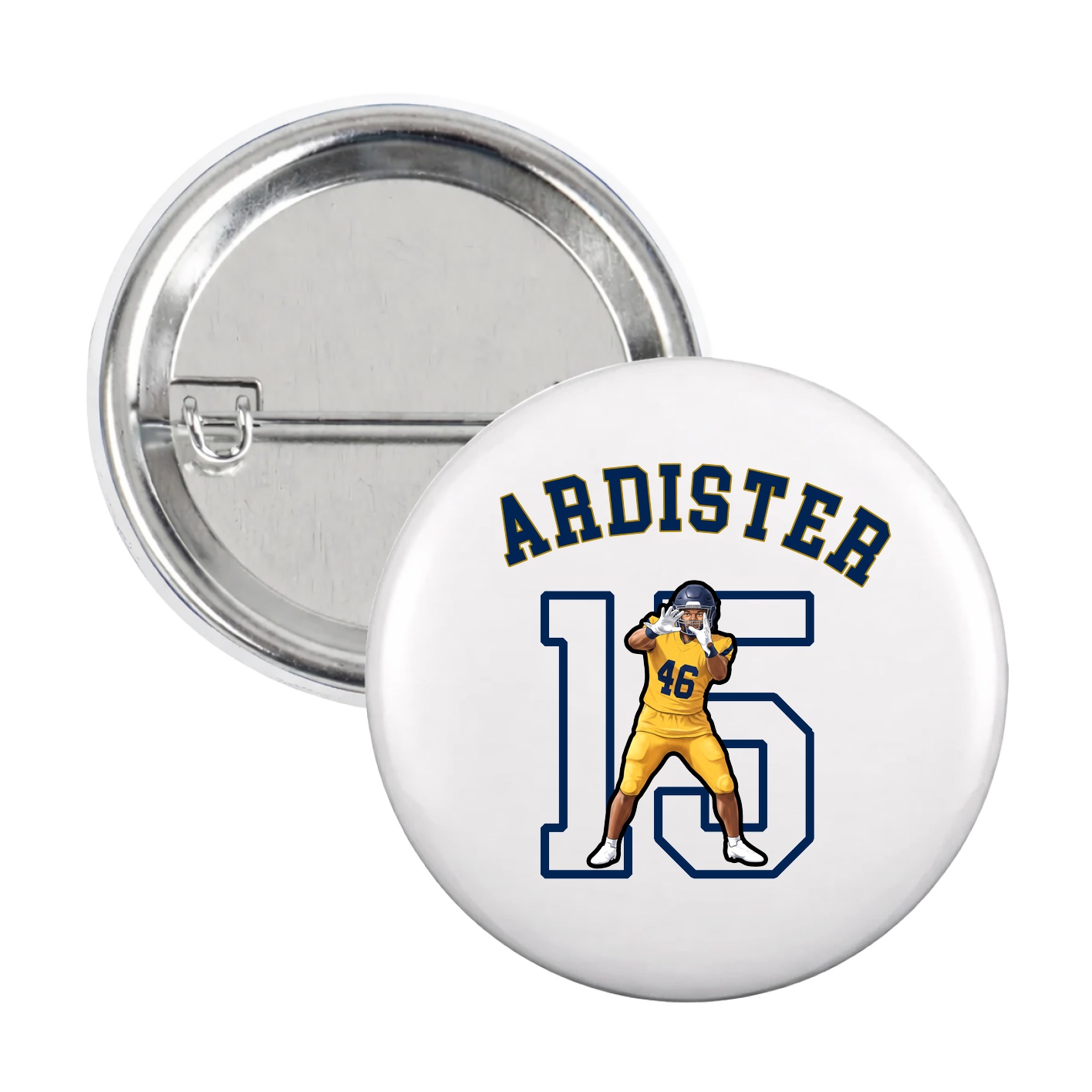 Game Day Button — Shirsey Arch in White