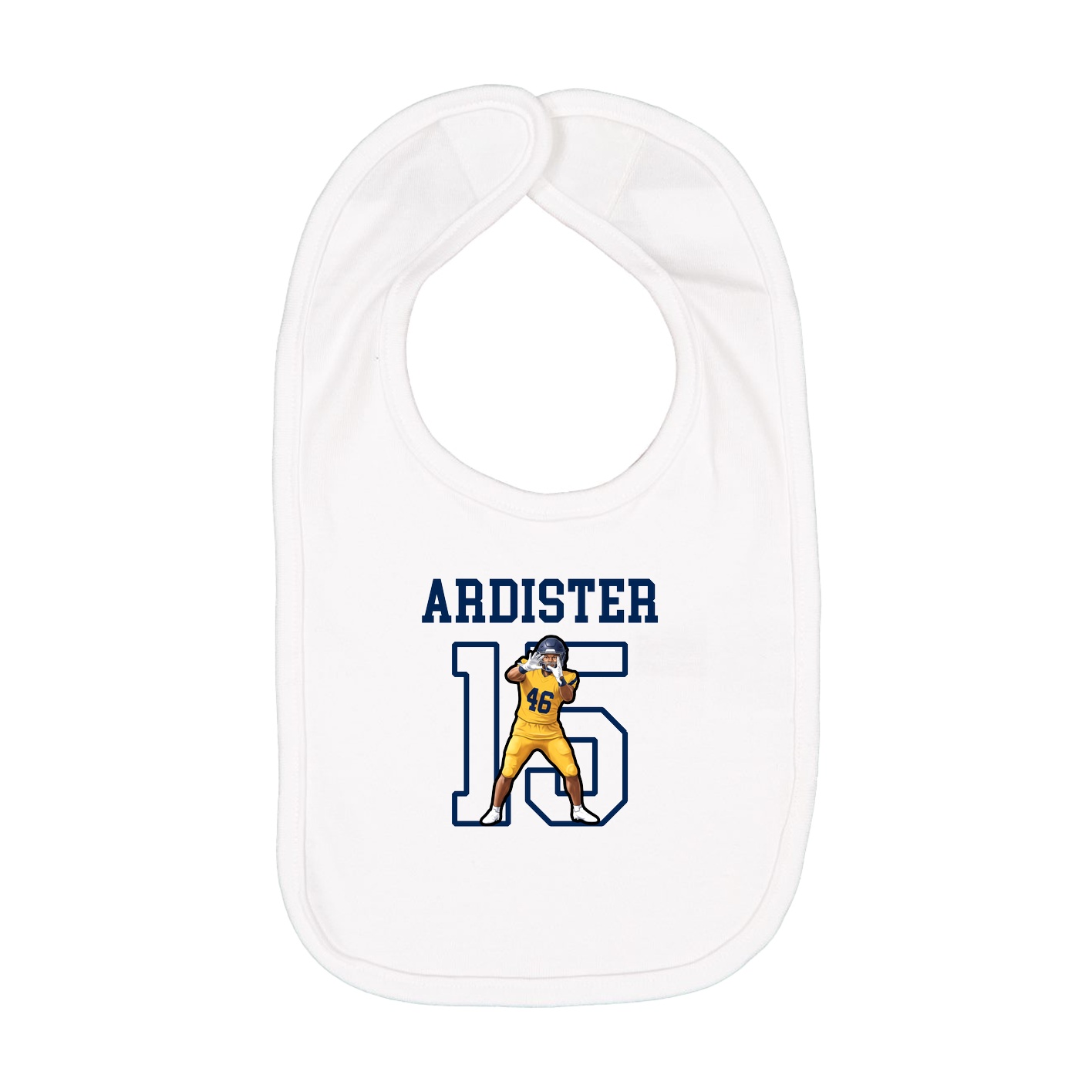 Infant Bib — Shirsey in White