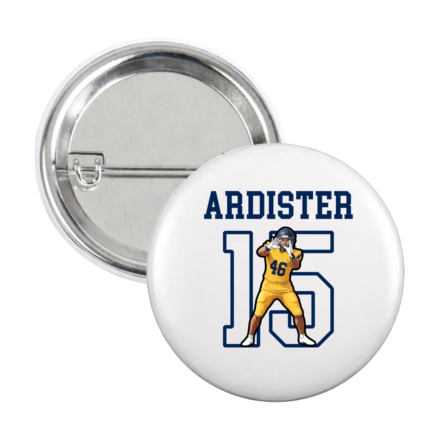 Game Day Button — Shirsey in White