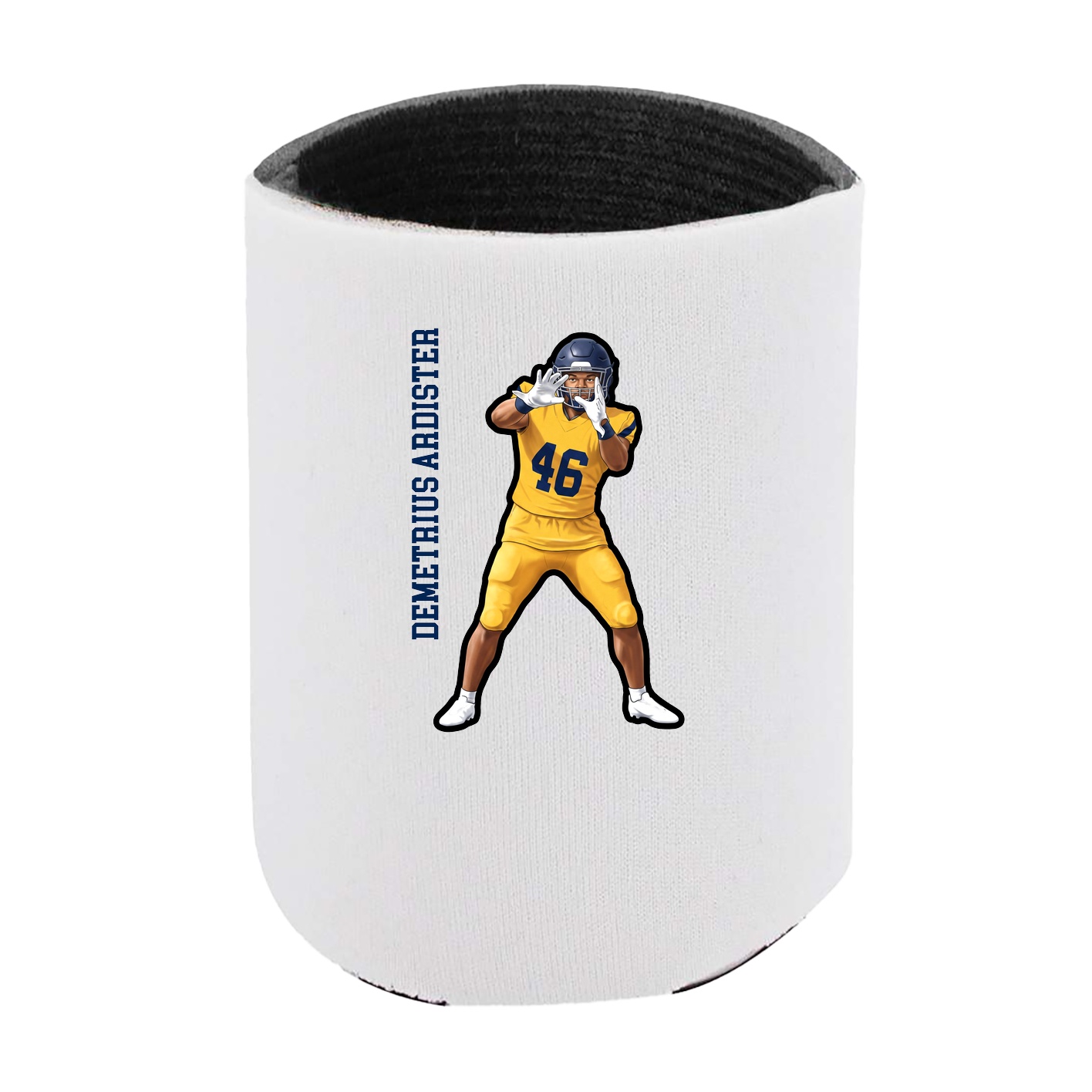 Can Holder — Name Vertical in White