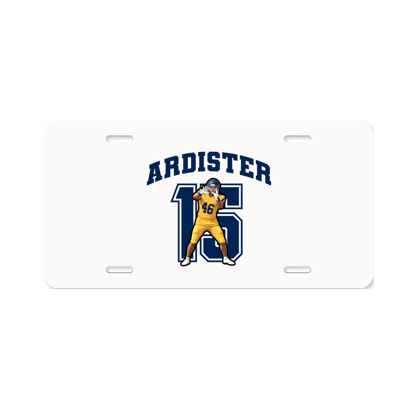 License Plate — Number in Classic