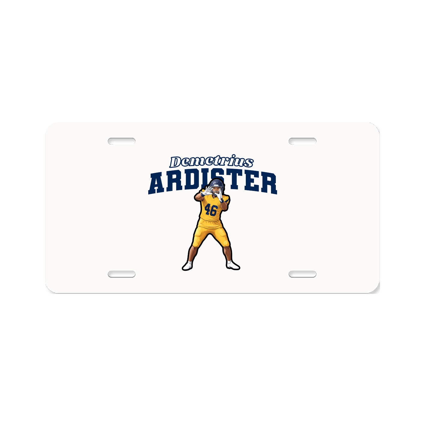 License Plate — Name Arch in Classic