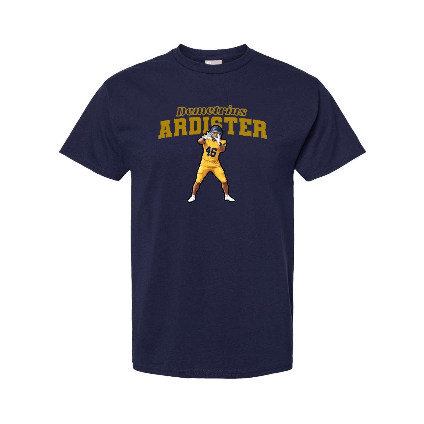 Youth Tee — Name Arch in Navy