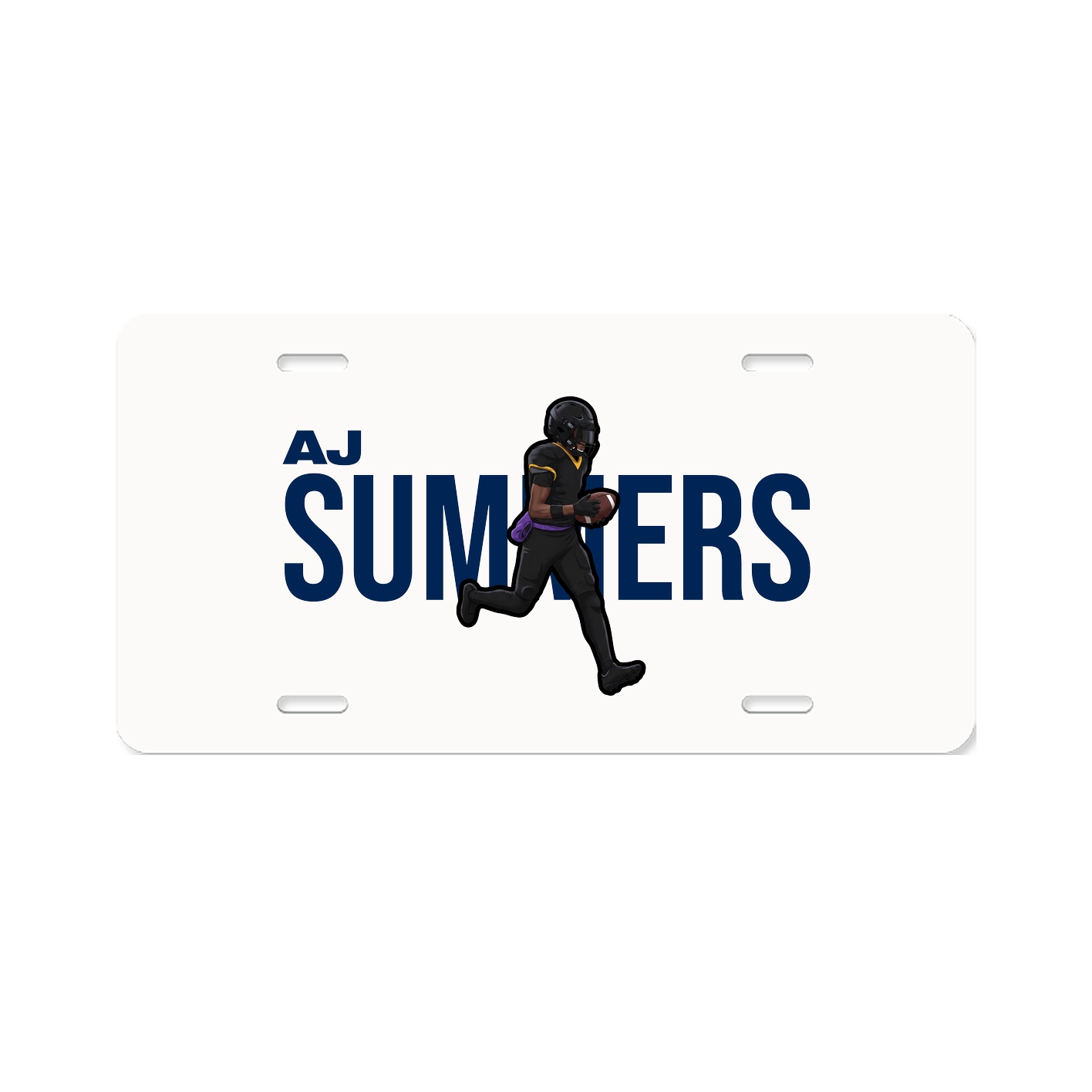 License Plate — Player Name in Classic