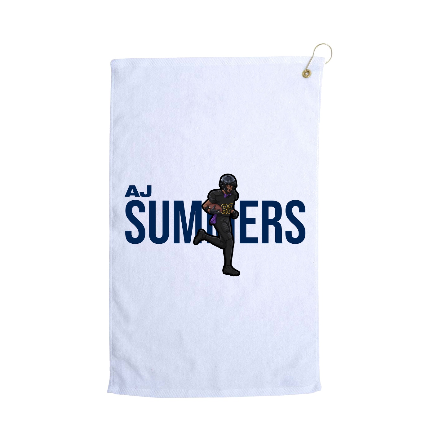 Golf Towel — Player Name in White