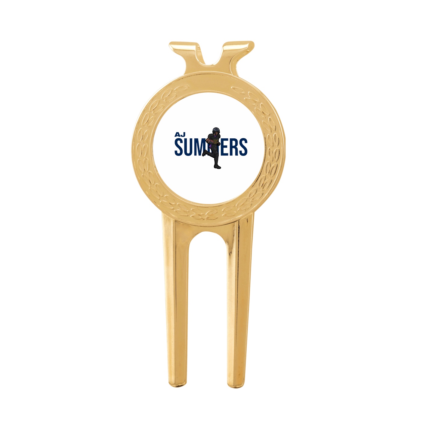 Divot Tool with Ball Marker — Player Name in Classic
