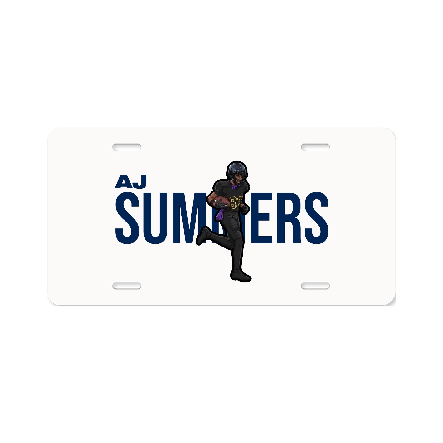 License Plate — Player Name in Classic