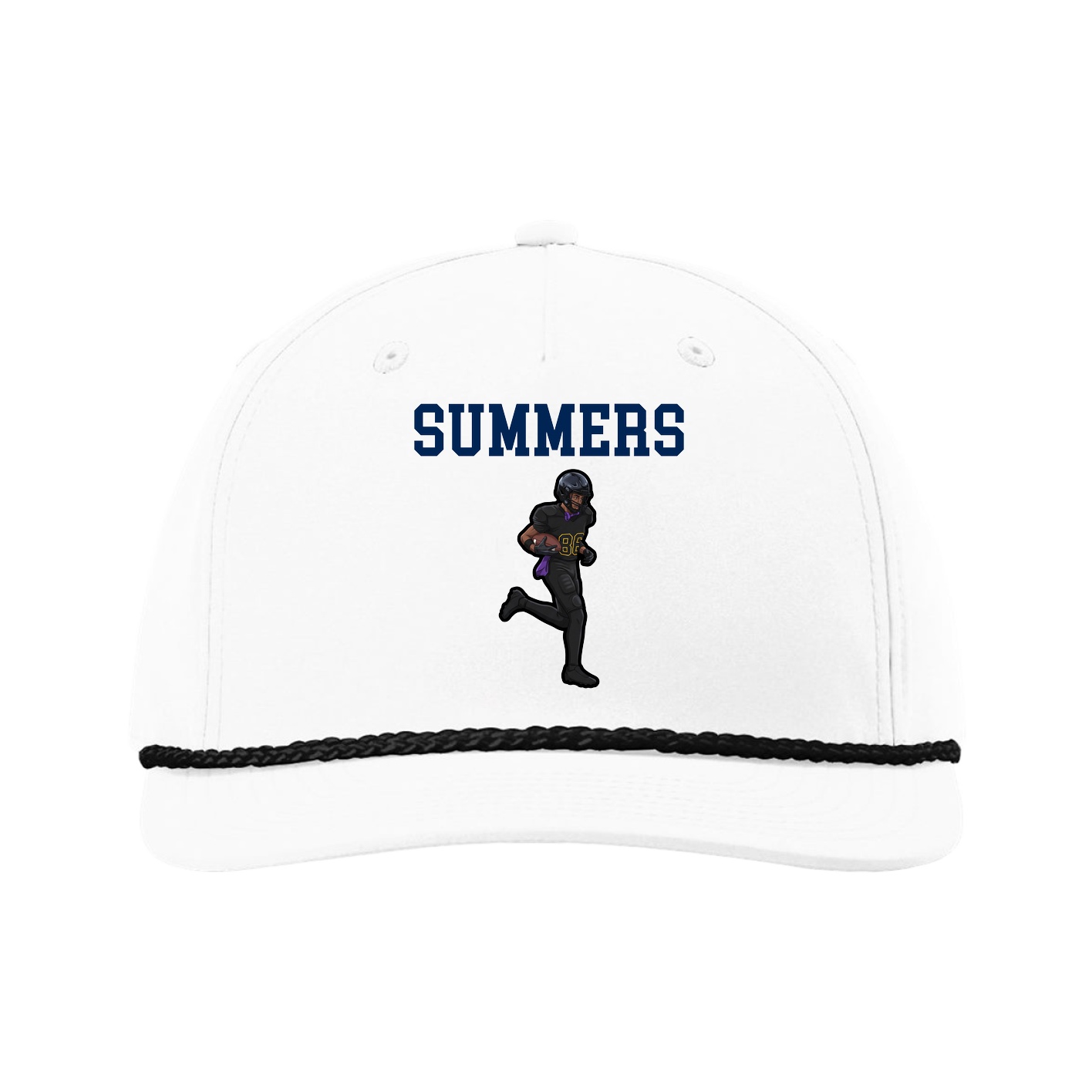 Five-Panel Classic Rope Cap — Shirsey in White