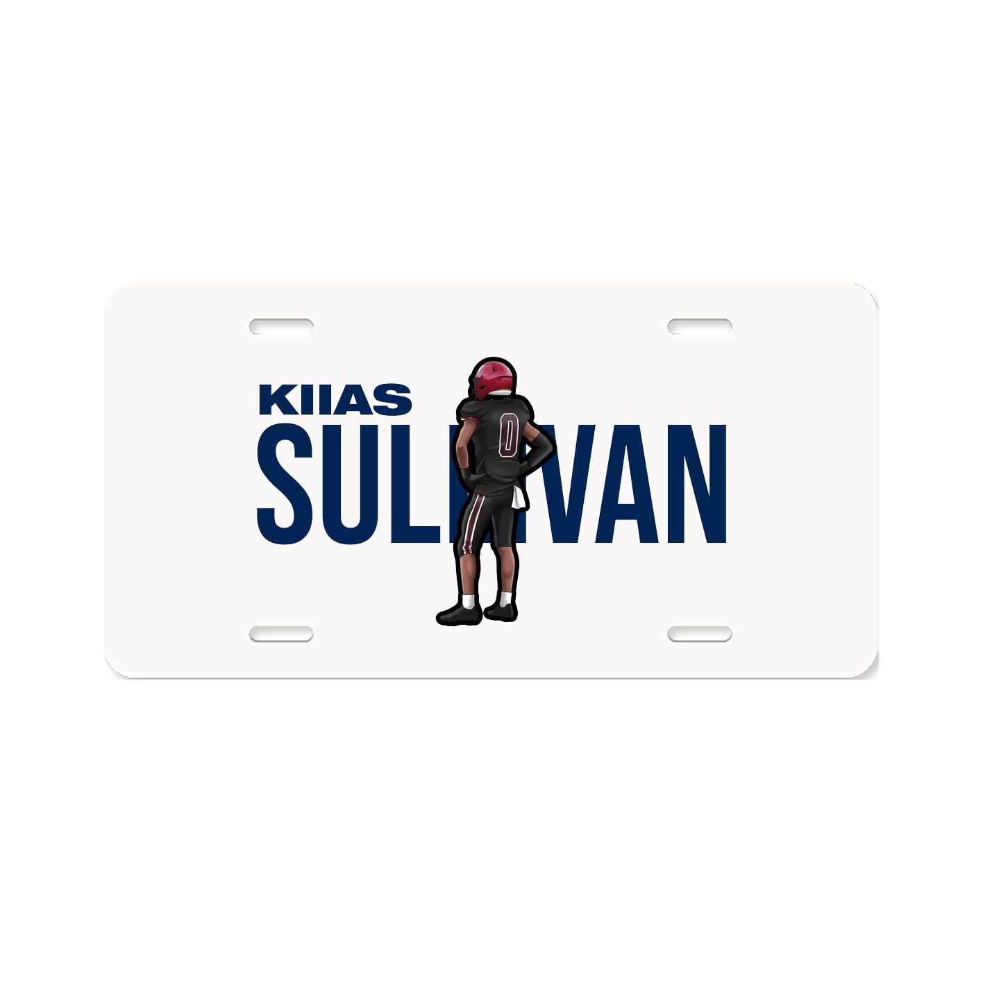 License Plate — Player Name in Classic