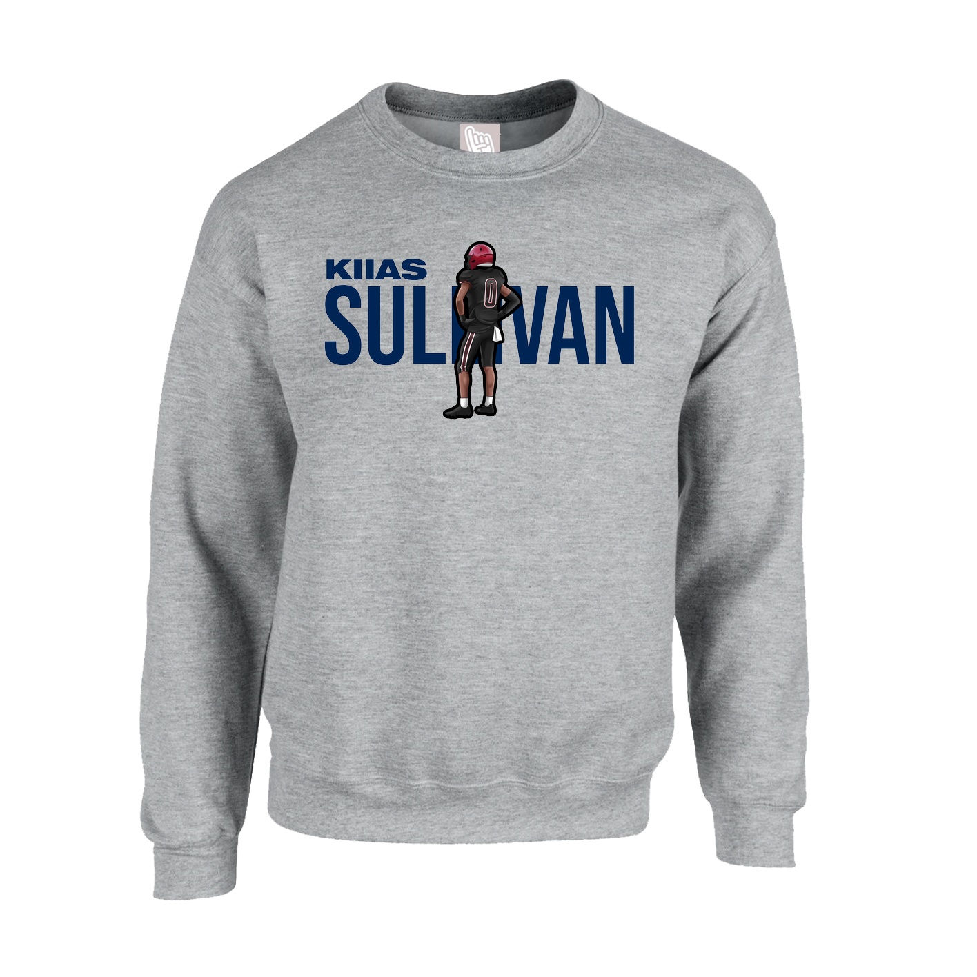 Fleece Crew — Player Name in Grey