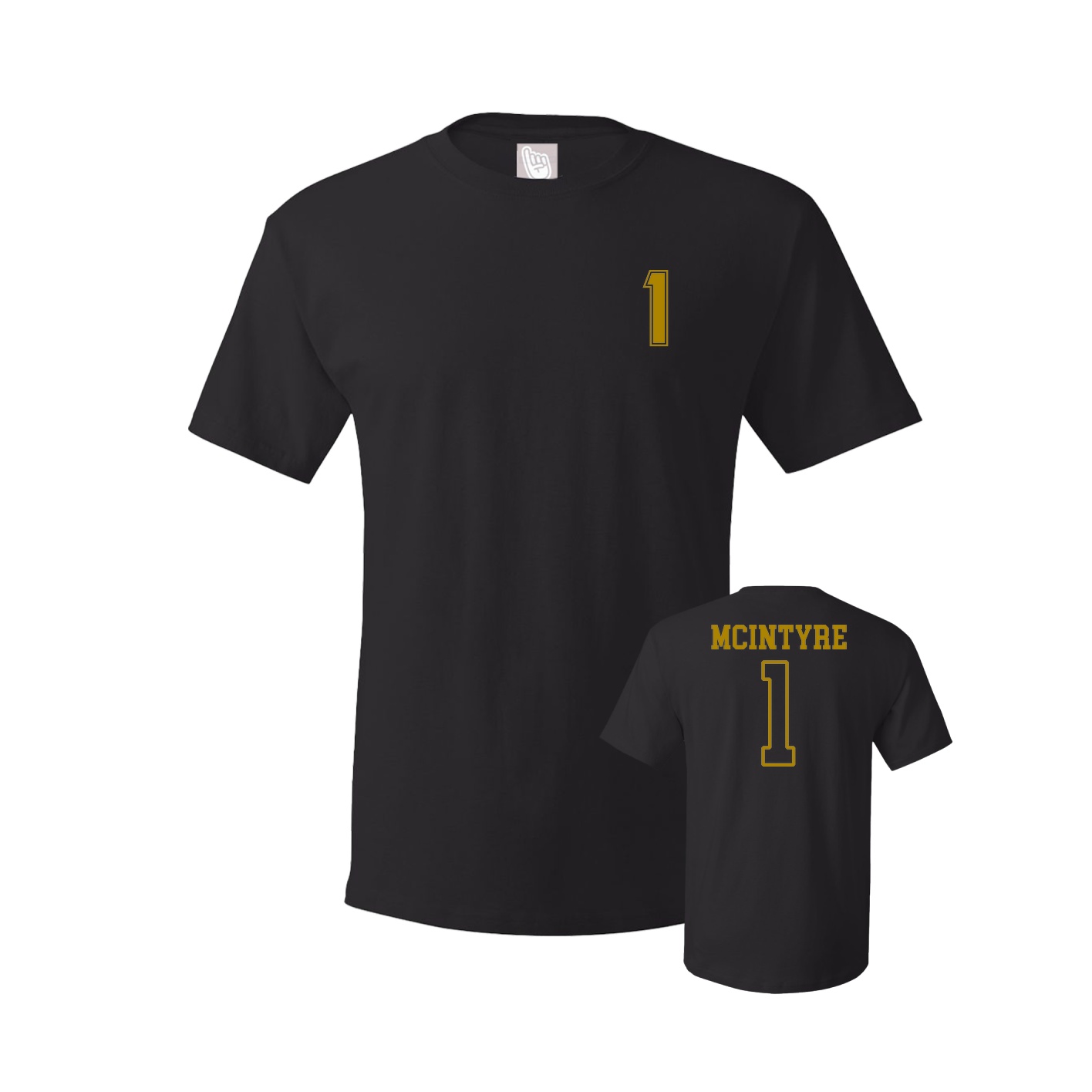 Youth Tee — Chest Back in Black