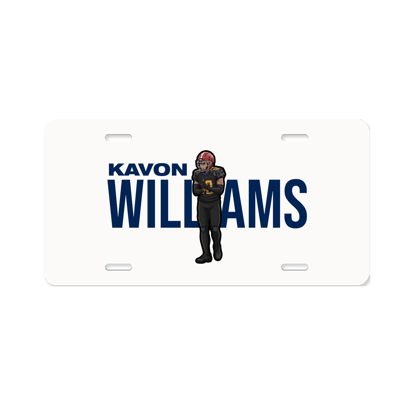 License Plate — Player Name in Classic