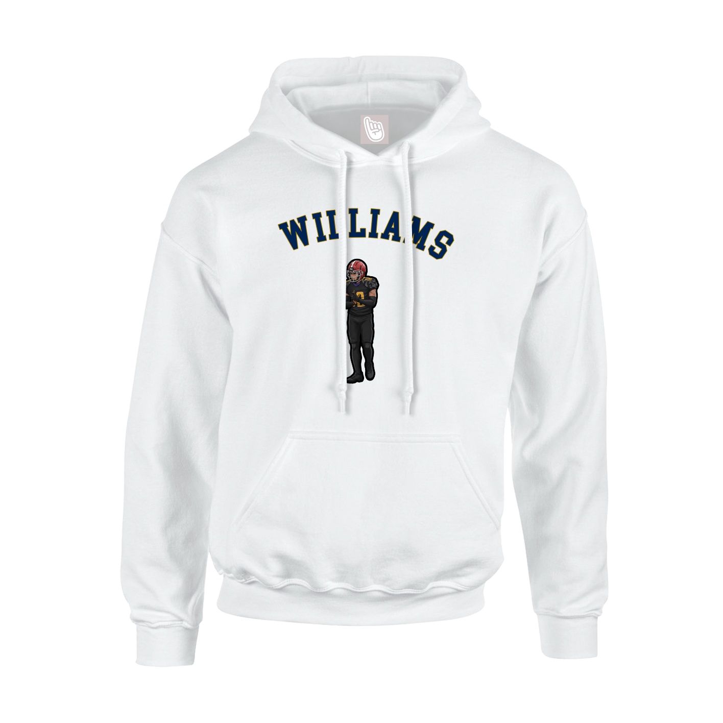Youth Hoodie — Shirsey Arch in White