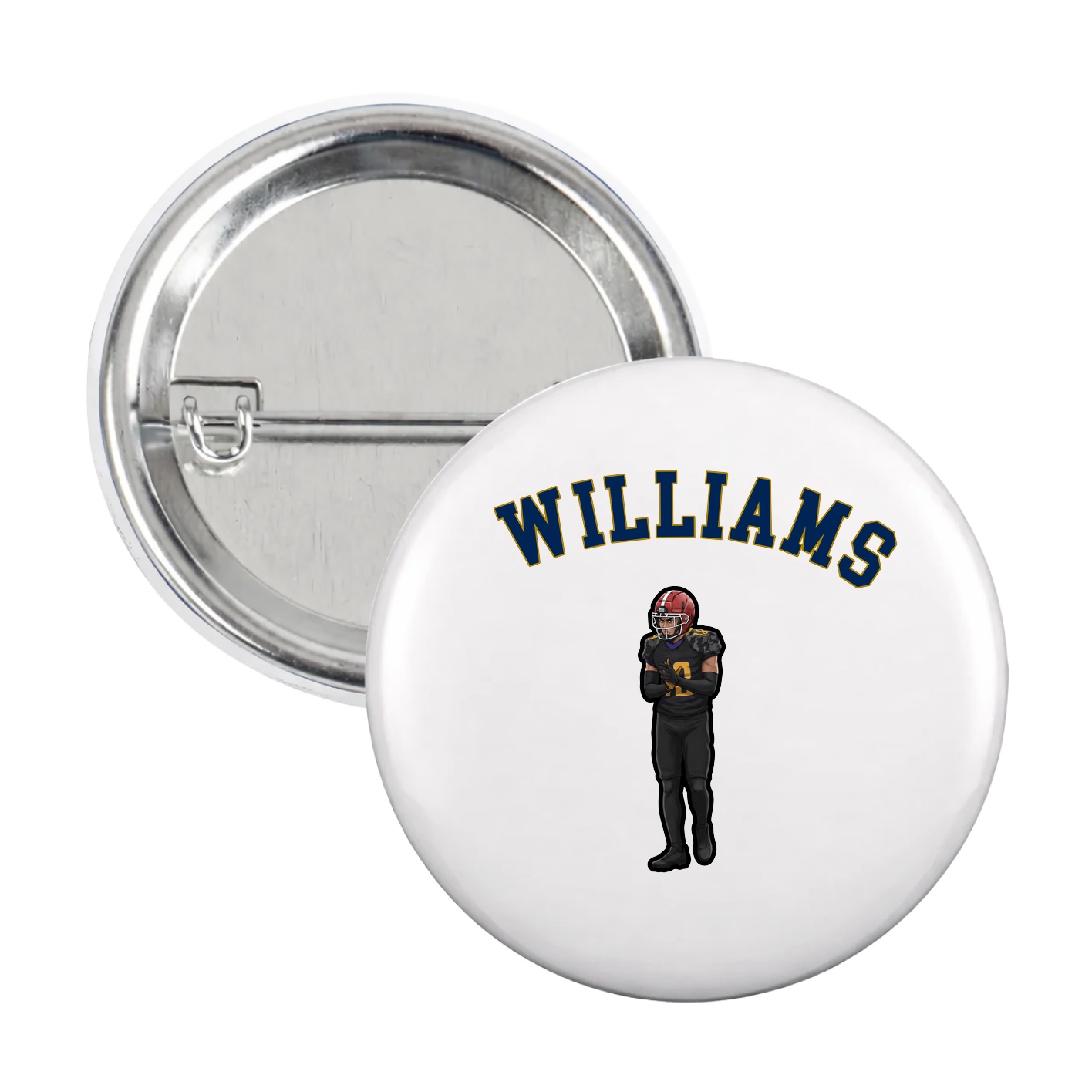 Game Day Button — Shirsey Arch in White