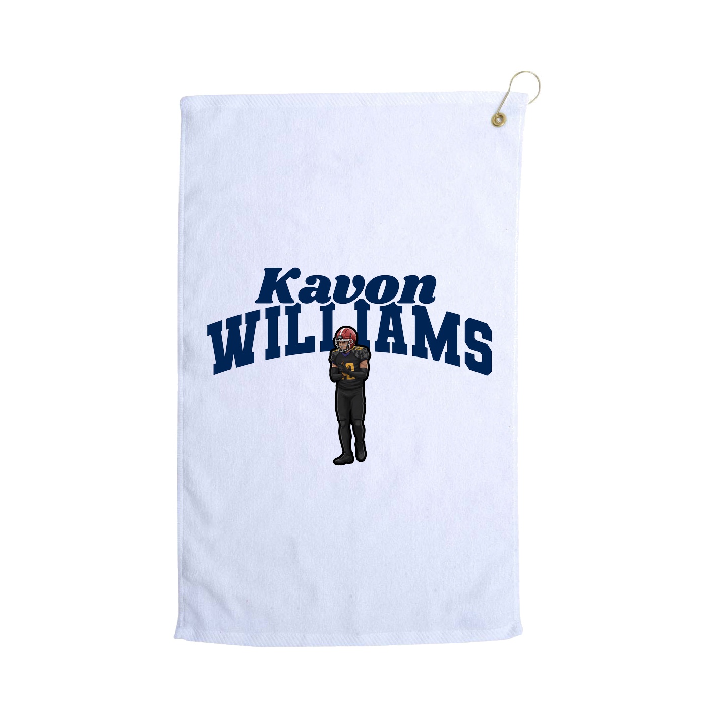 Golf Towel — Signature Arch in White