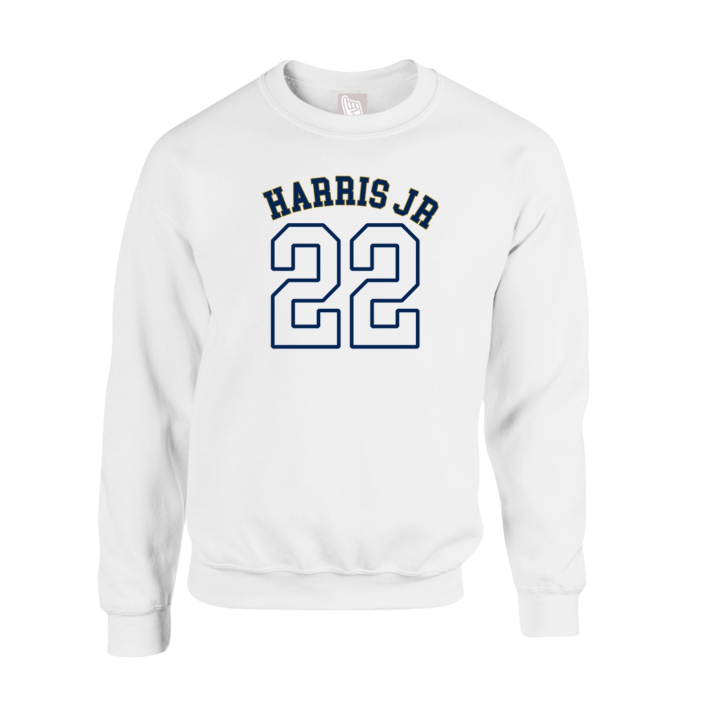 Fleece Crew — Shirsey Arch in White
