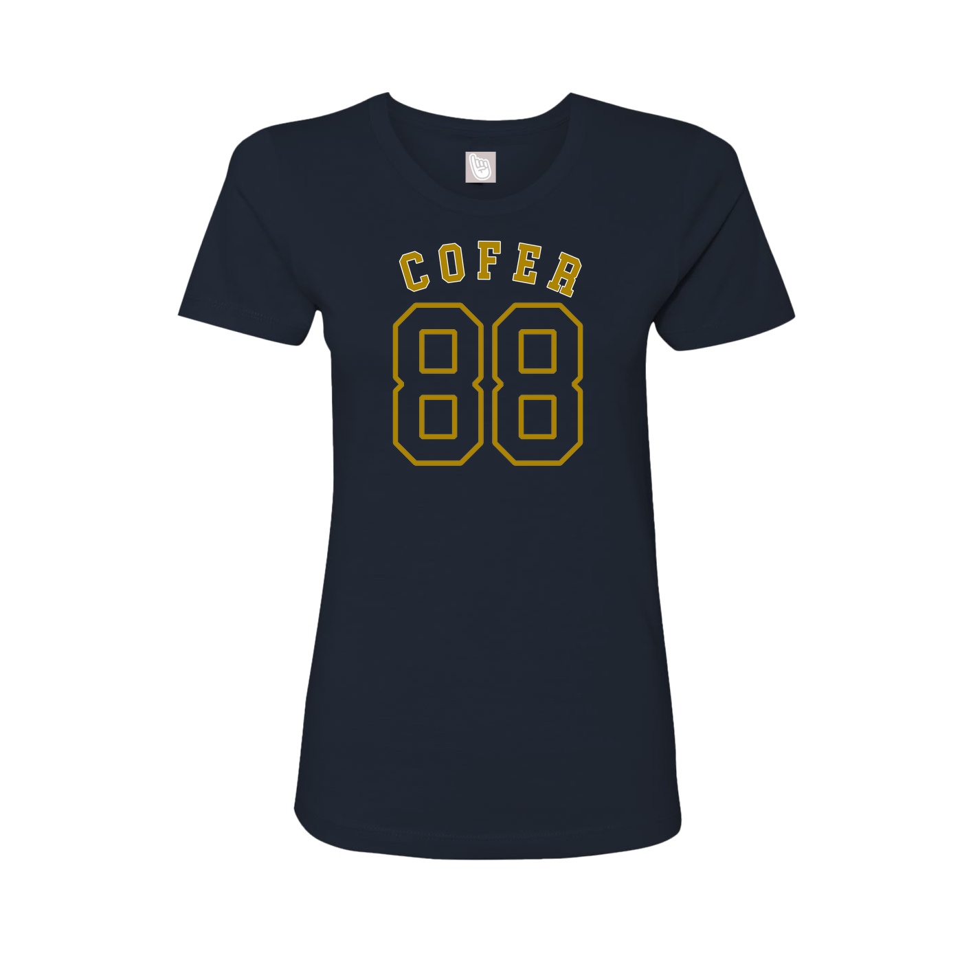 Fitted Women's Tee — Shirsey Arch in Navy