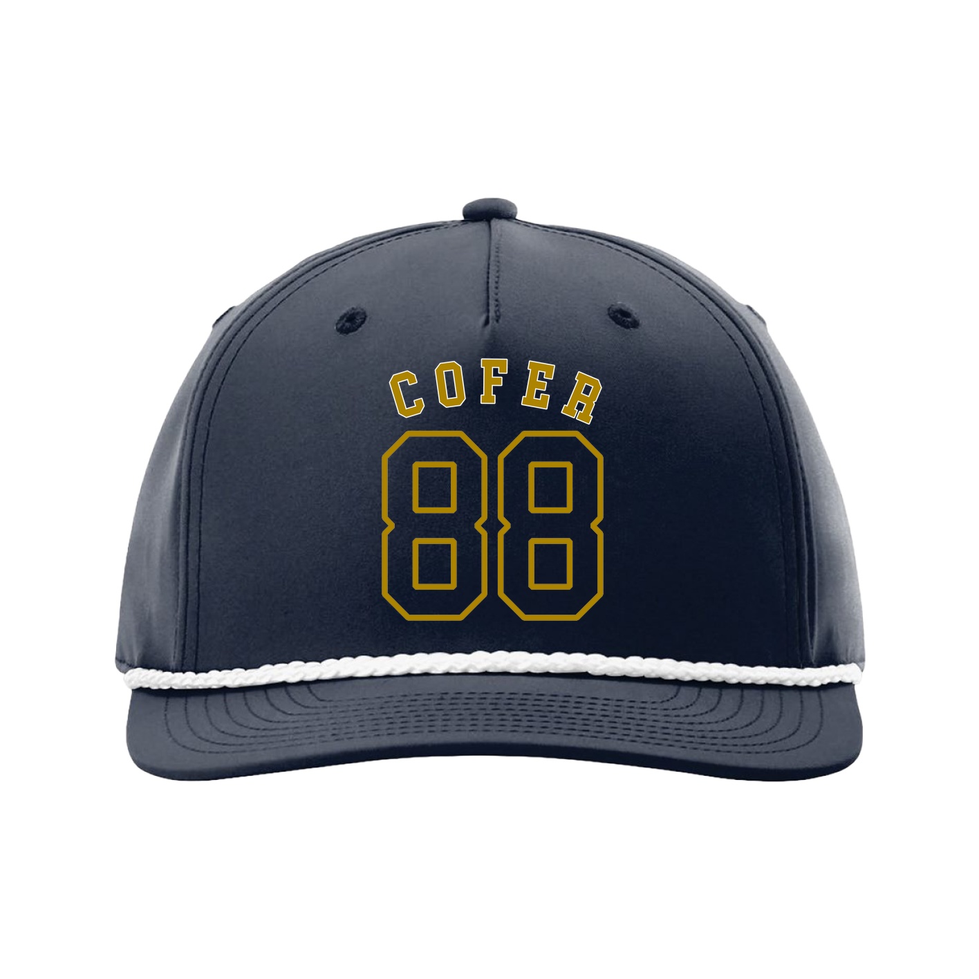 Five-Panel Classic Rope Cap — Shirsey Arch in Navy