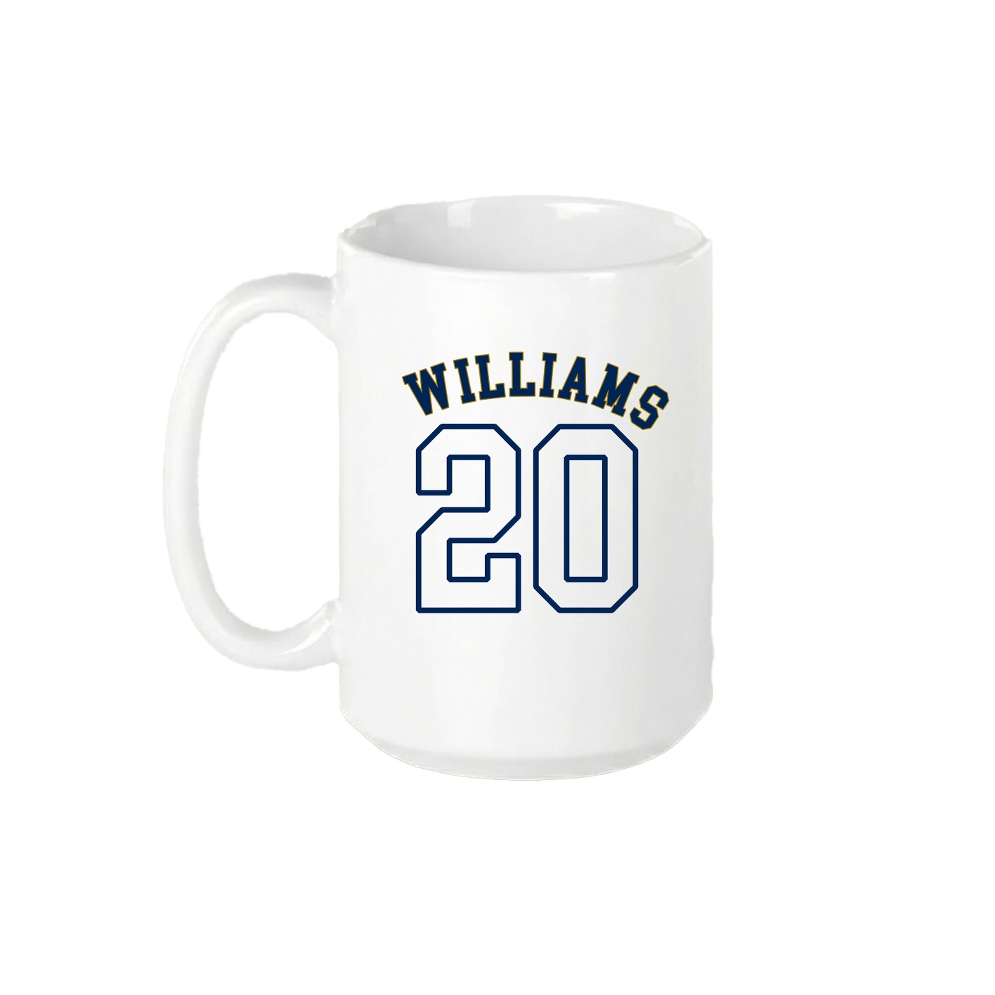 15oz Coffee Mug — Shirsey Arch in White