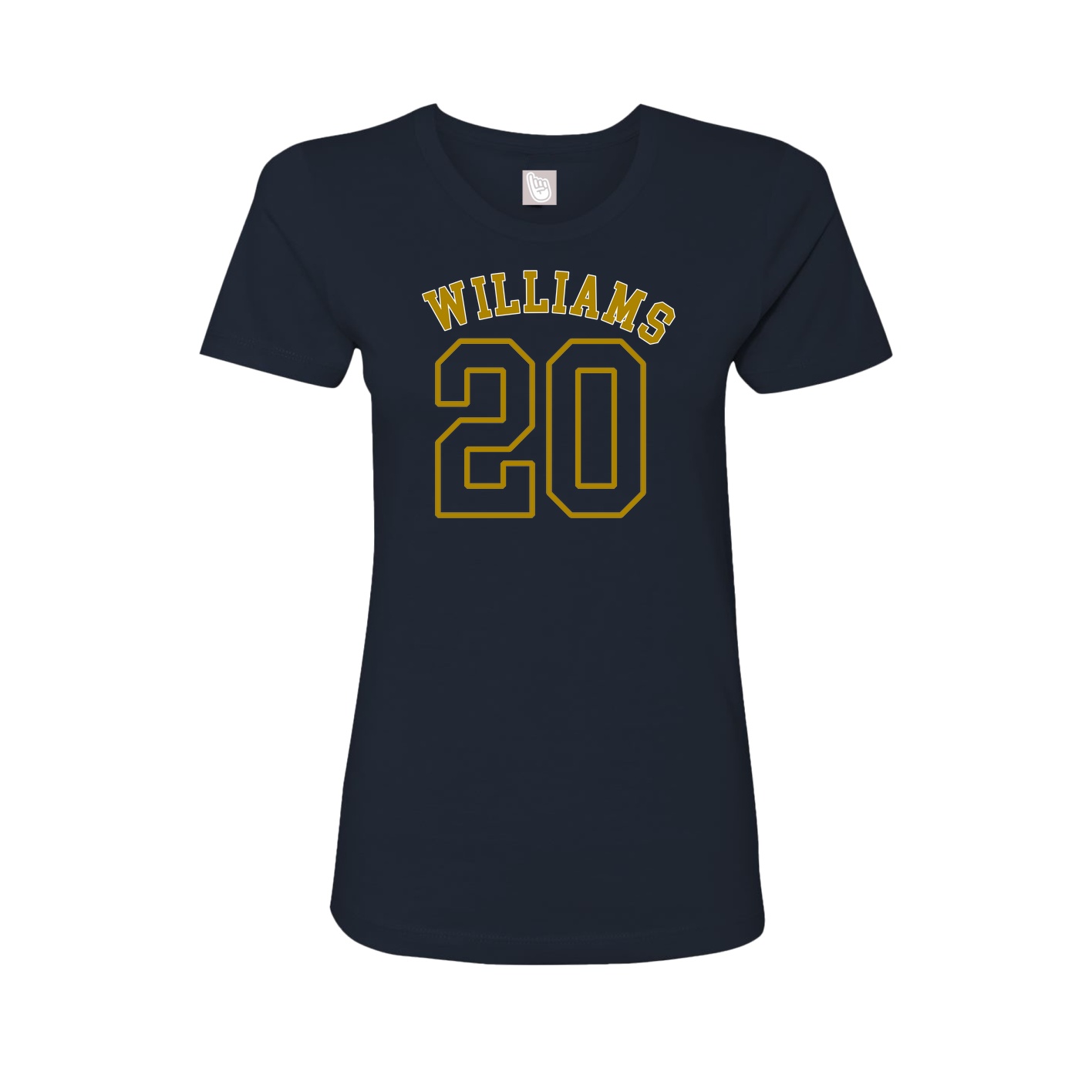 Fitted Women's Tee — Shirsey Arch in Navy