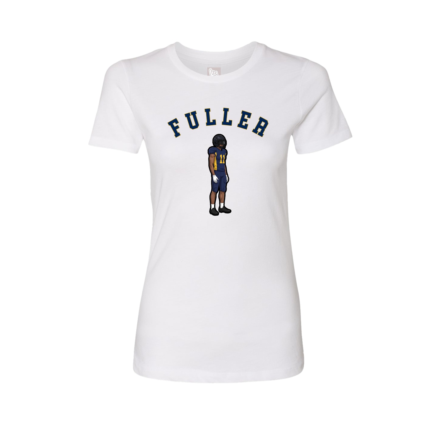Fitted Women's Tee — Shirsey Arch in White