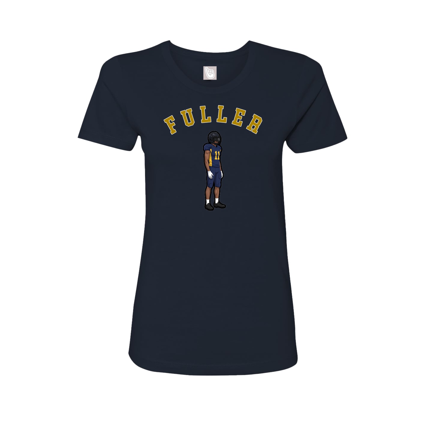 Fitted Women's Tee — Shirsey Arch in Navy