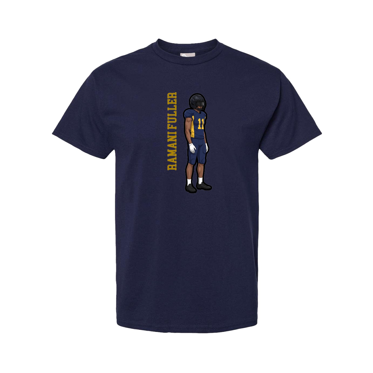 Youth Tee — Name Vertical in Navy