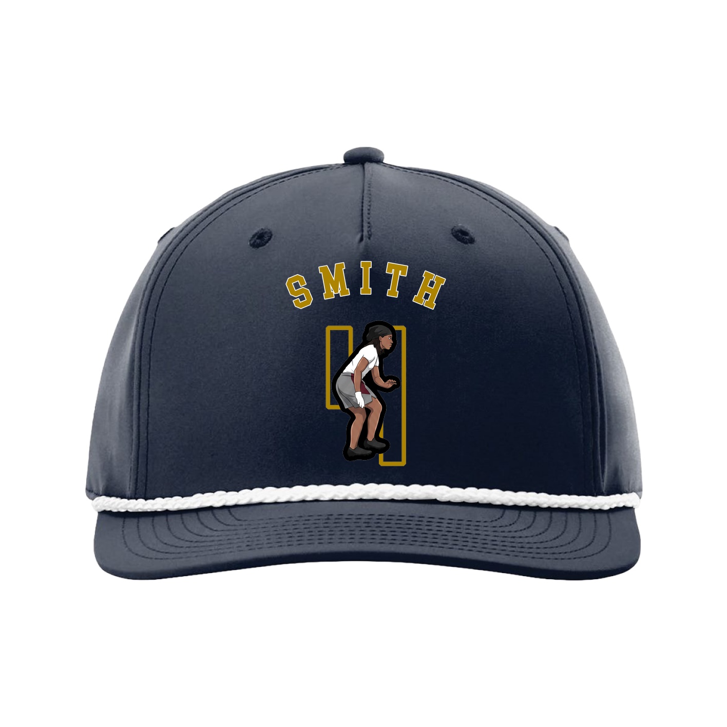 Five-Panel Classic Rope Cap — Shirsey Arch in Navy