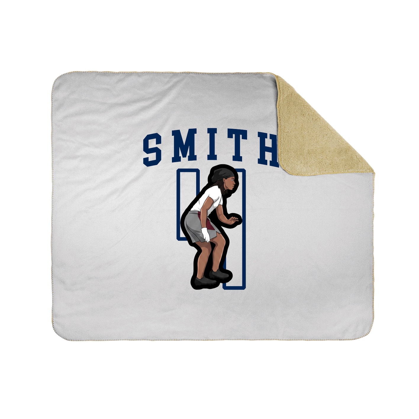 Throw Blanket — Shirsey in White