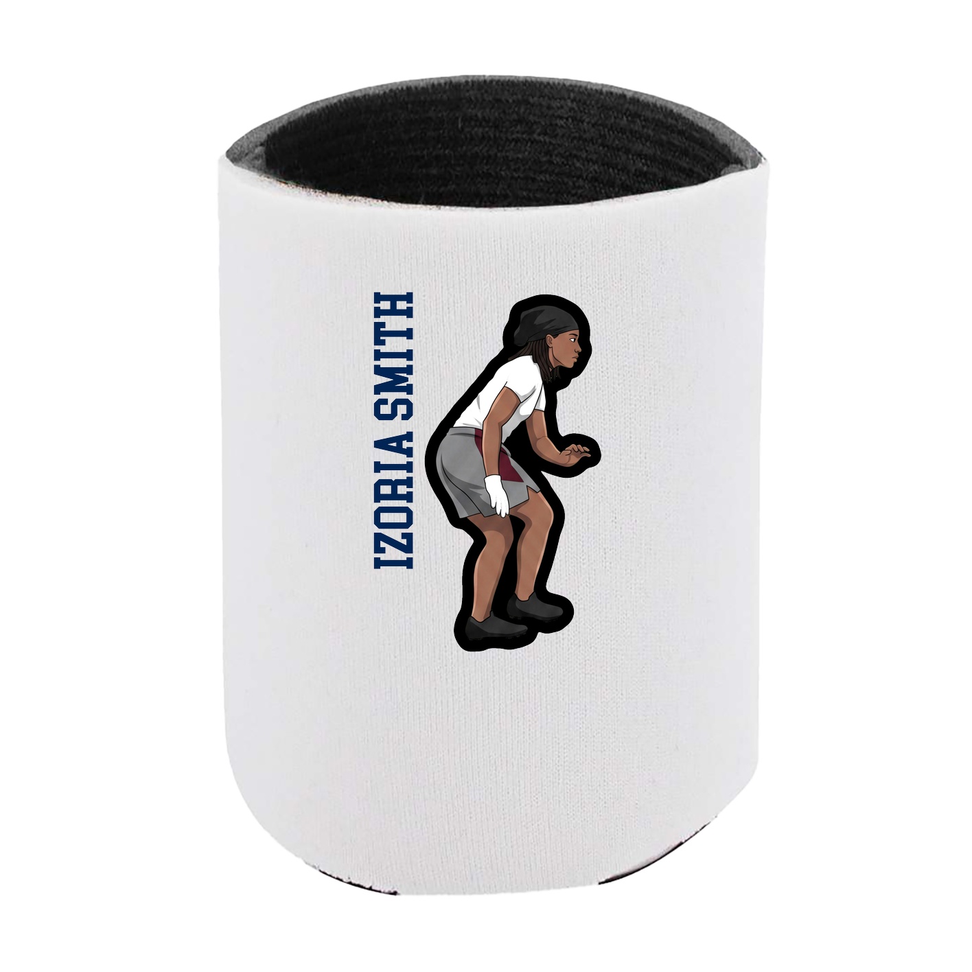 Can Holder — Name Vertical in White