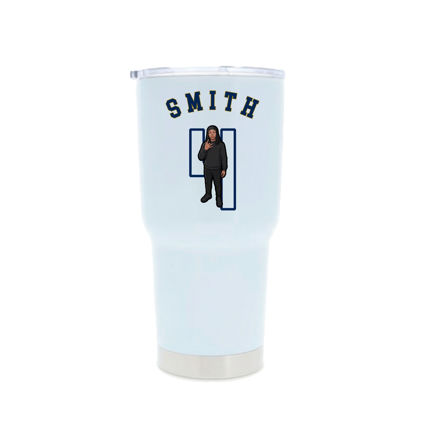 30oz Stainless Steel Tumbler — Shirsey Arch in White