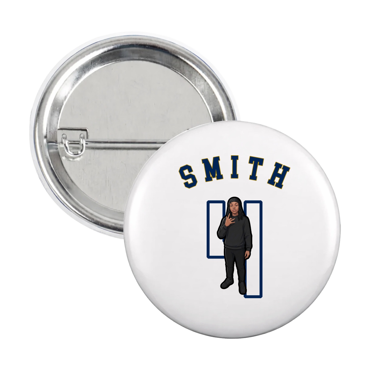 Game Day Button — Shirsey Arch in White