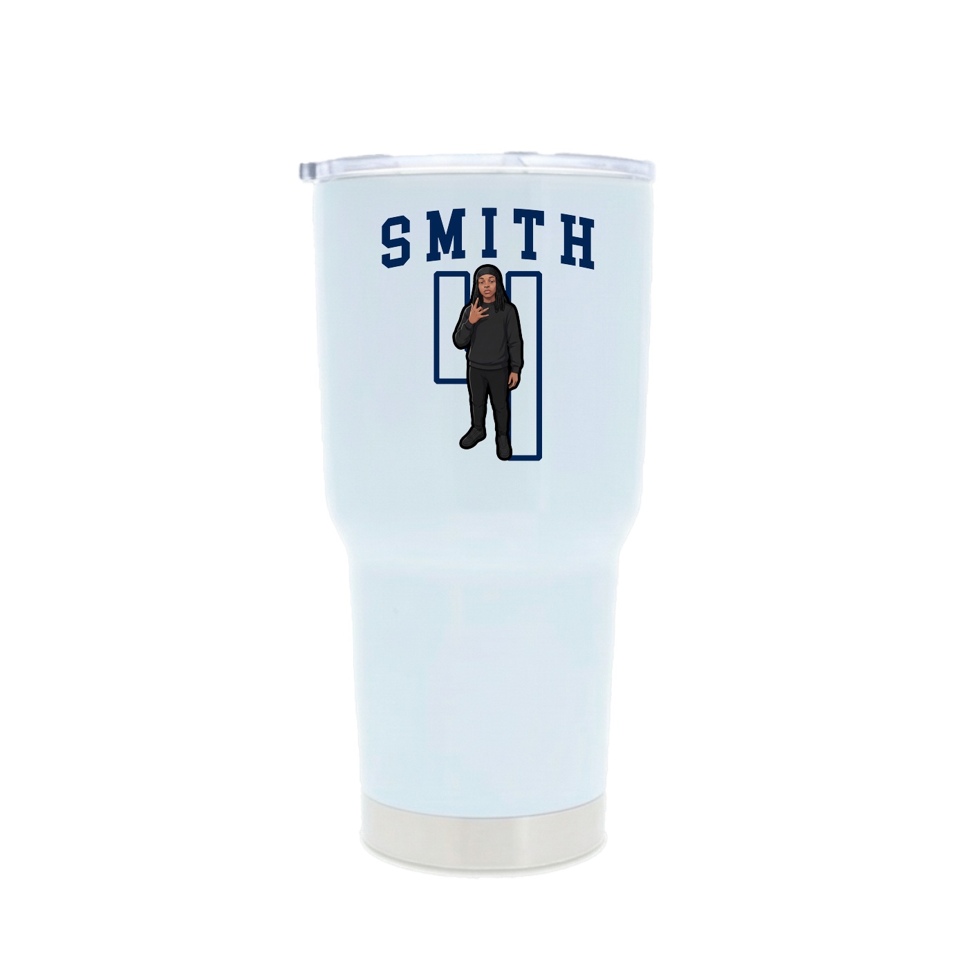30oz Stainless Steel Tumbler — Shirsey in White