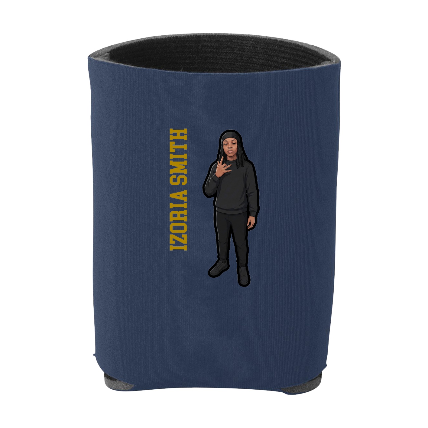 Can Holder — Name Vertical in Navy