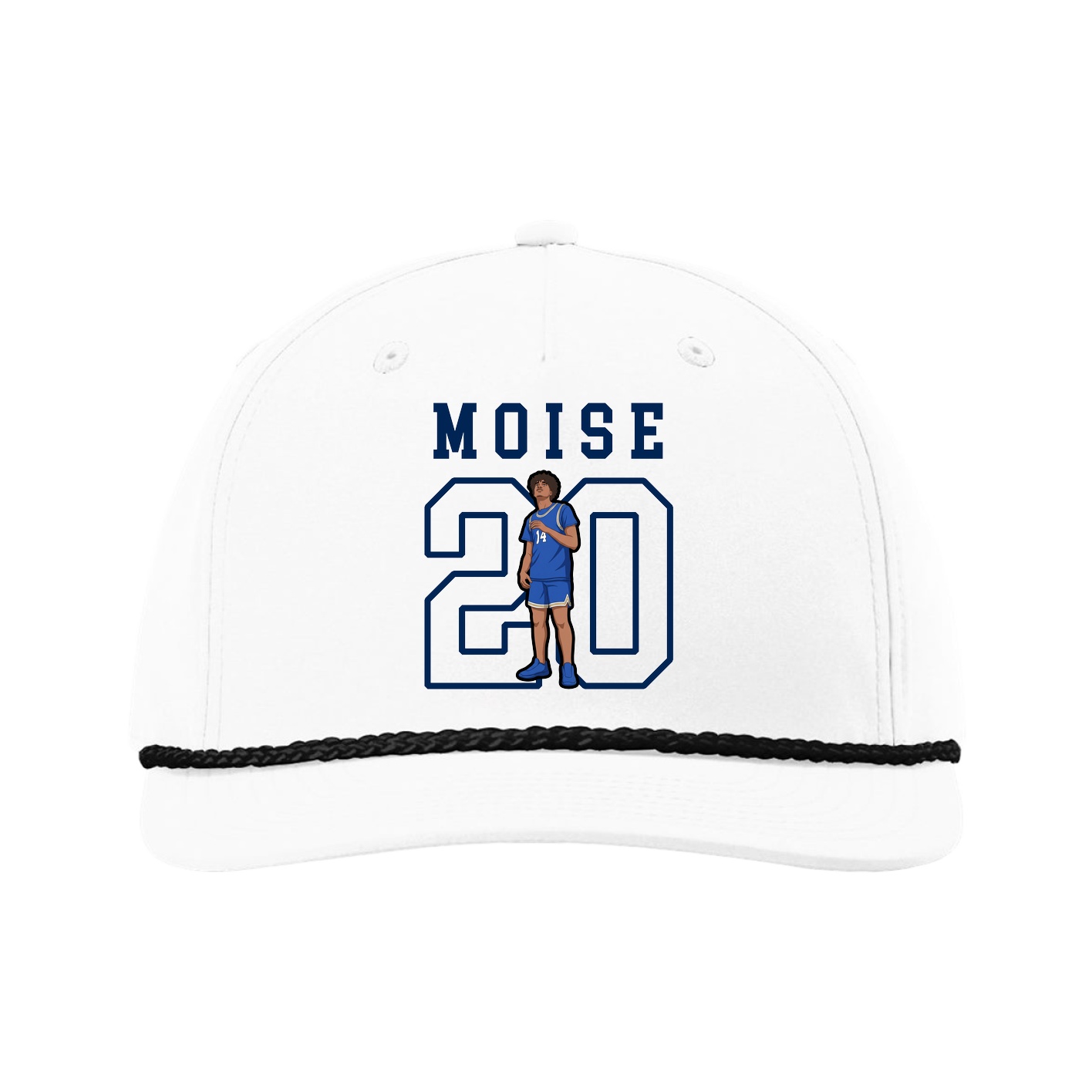 Five-Panel Classic Rope Cap — Shirsey in White
