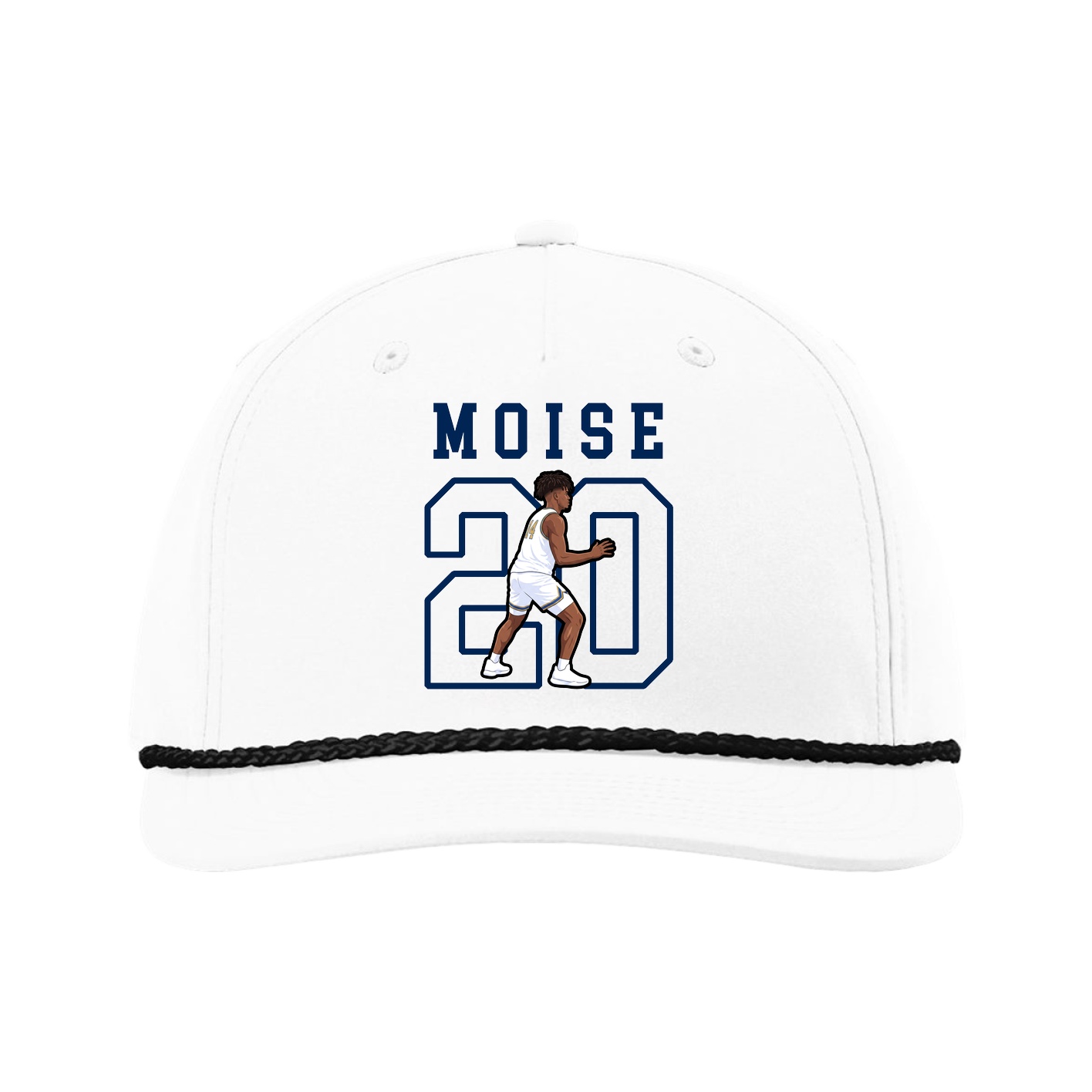 Five-Panel Classic Rope Cap — Shirsey in White