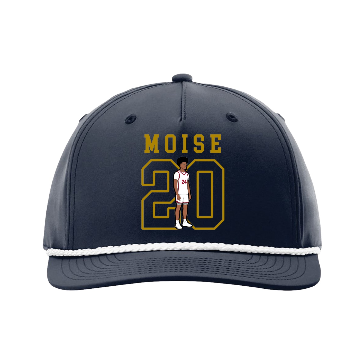 Five-Panel Classic Rope Cap — Shirsey in Navy