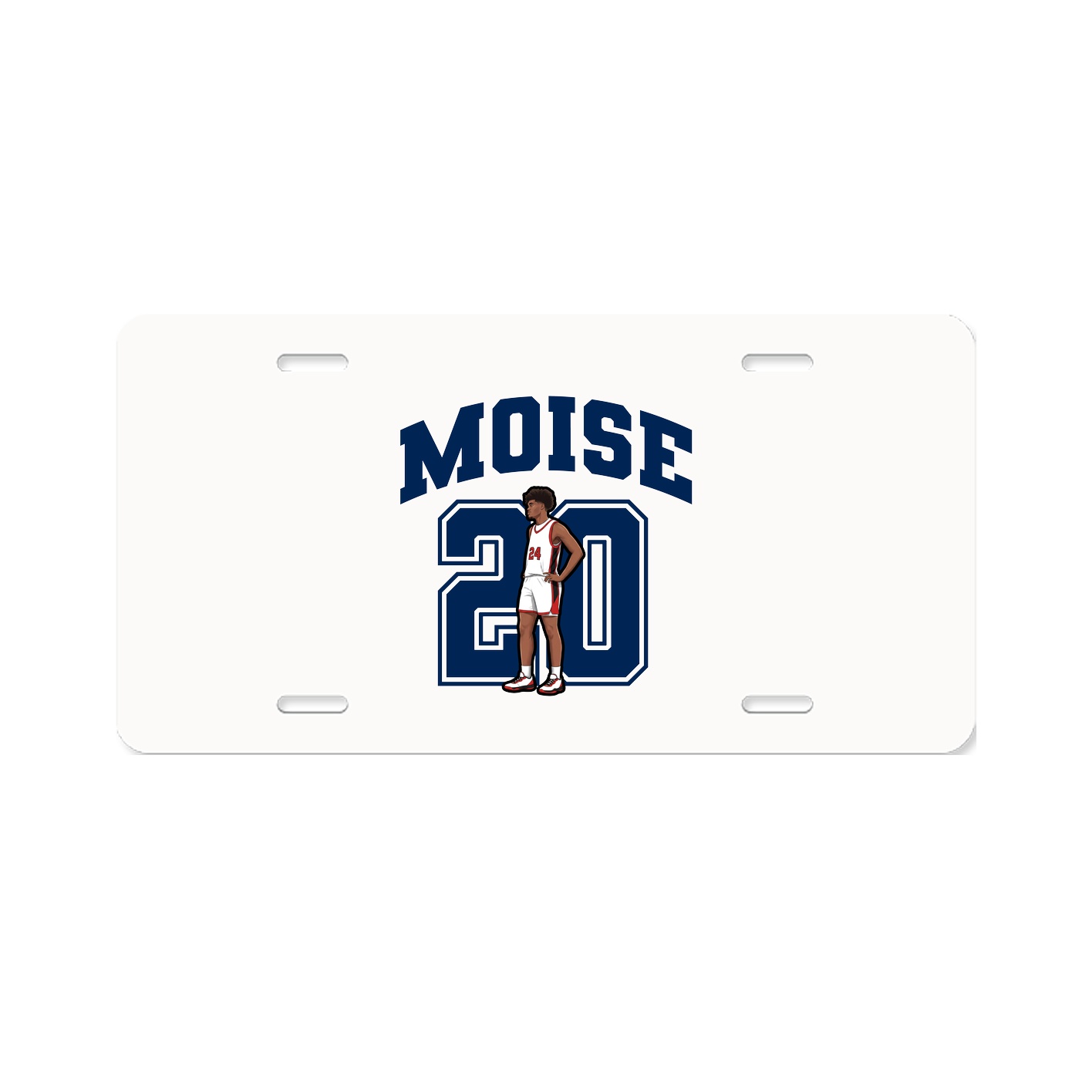 License Plate — Number in Classic