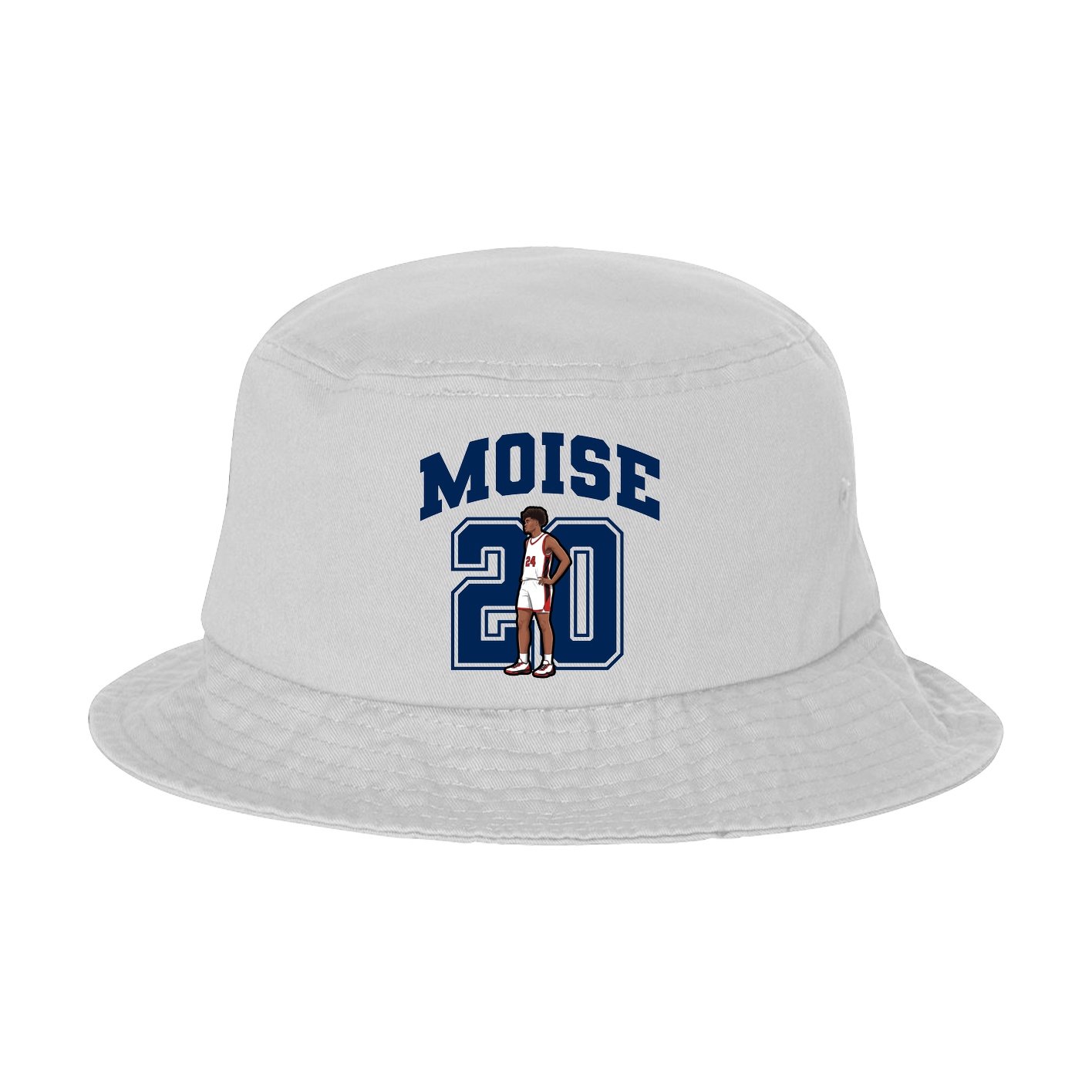 Bucket Cap — Number in White
