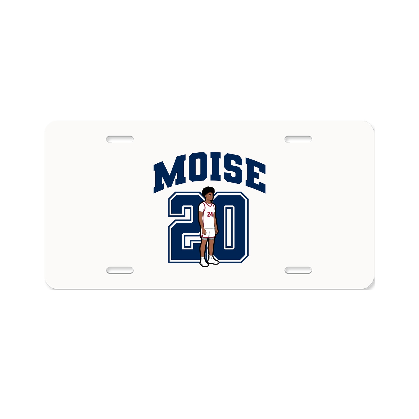 License Plate — Number in Classic
