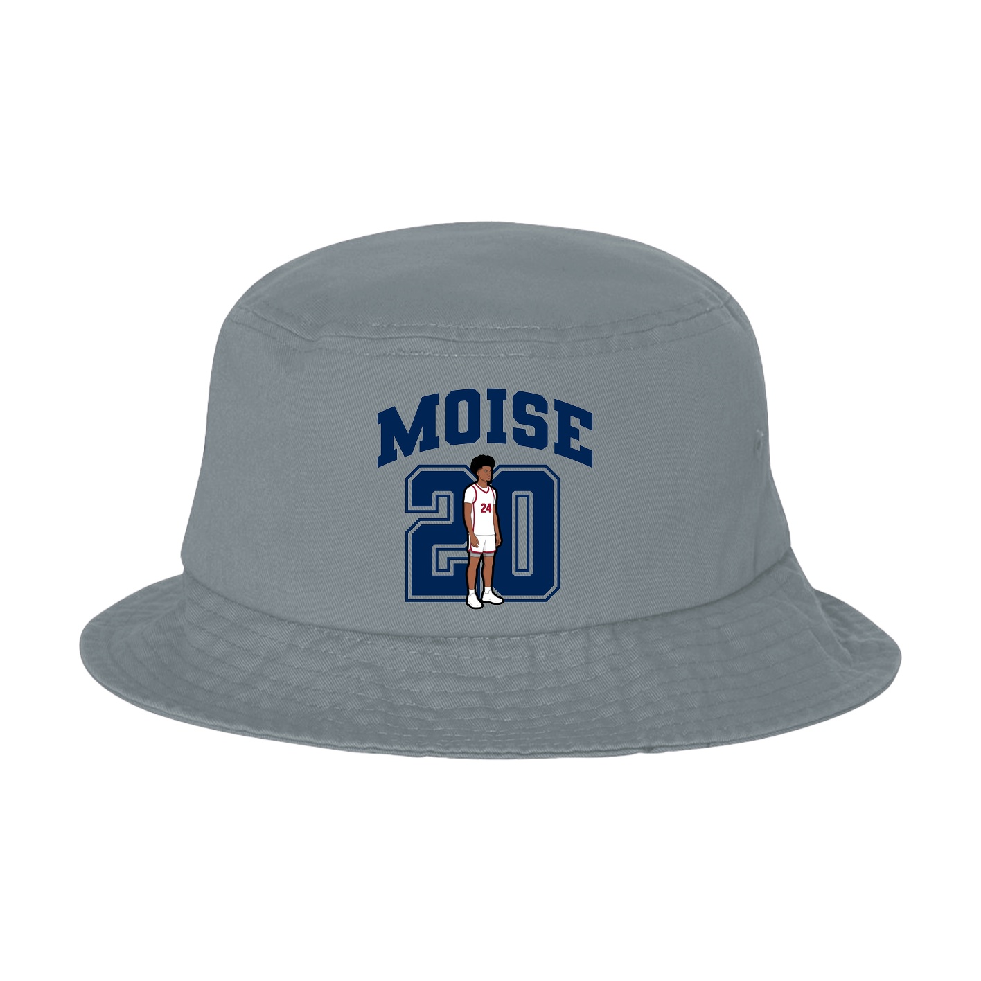 Bucket Cap — Number in Grey